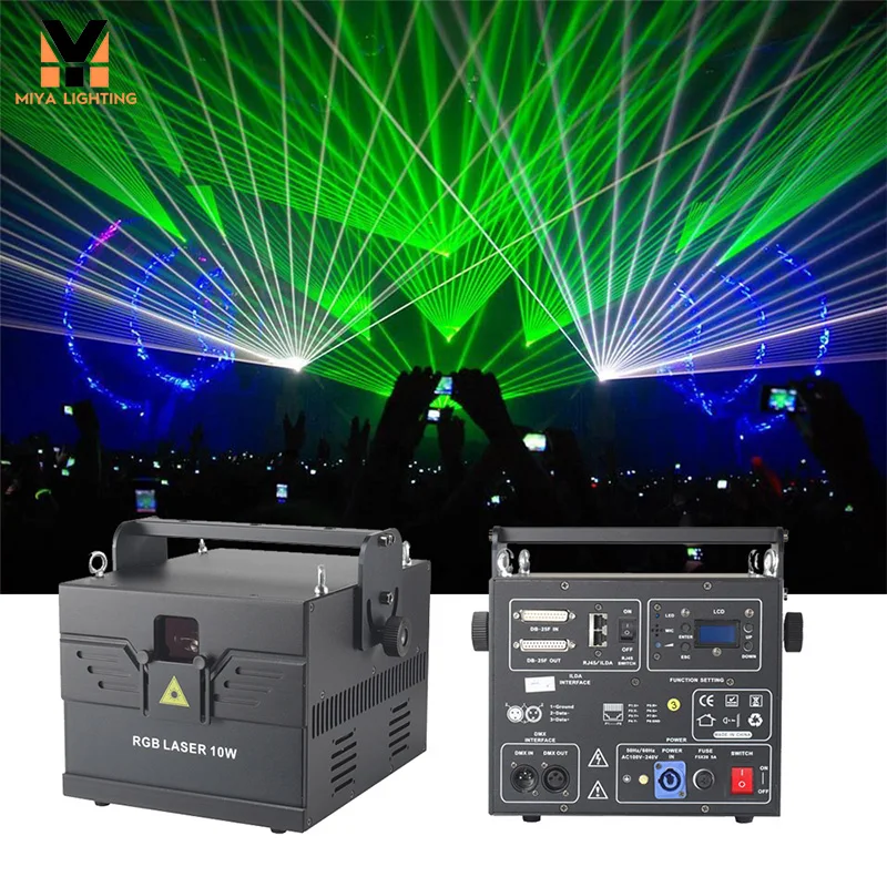 15W RGB Laser Light Projector with DMX512 & ILDA FB4 - Beam Scanner for Stage, Dance Party, Bar, Club, DJ Show, Wedding, Christm
15W RGB Laser Light Projector with DMX512 & ILDA FB4 - Beam Scanner for Stage, Dance Party, Bar, Club, DJ Show, Wedding, Christm