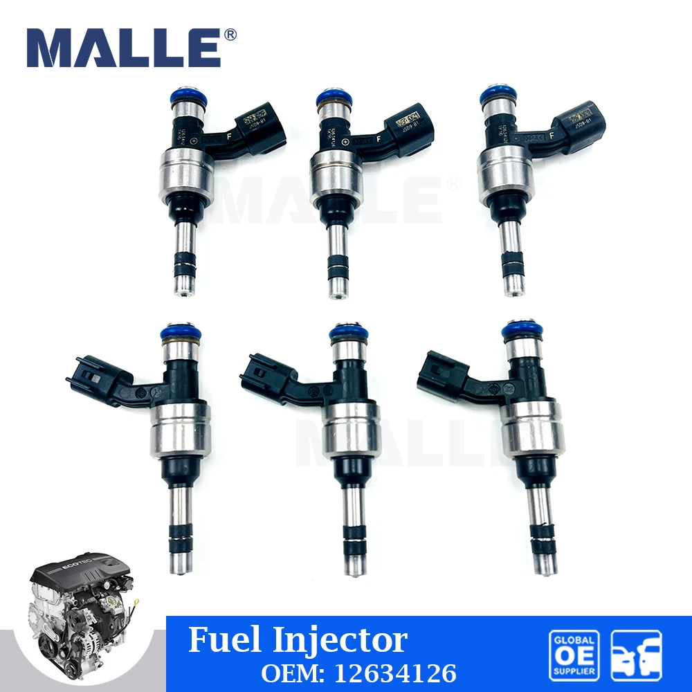 6Pcs Set Fuel Injector For Buick Cadillac Chevrolet Captiva GMC 3.0L 3.6L 2012-2016 Auto Car Accessories OEM 12634126 12629927 
6Pcs Set Fuel Injector For Buick Cadillac Chevrolet Captiva GMC 3.0L 3.6L 2012-2016 Auto Car Accessories OEM 12634126 12629927