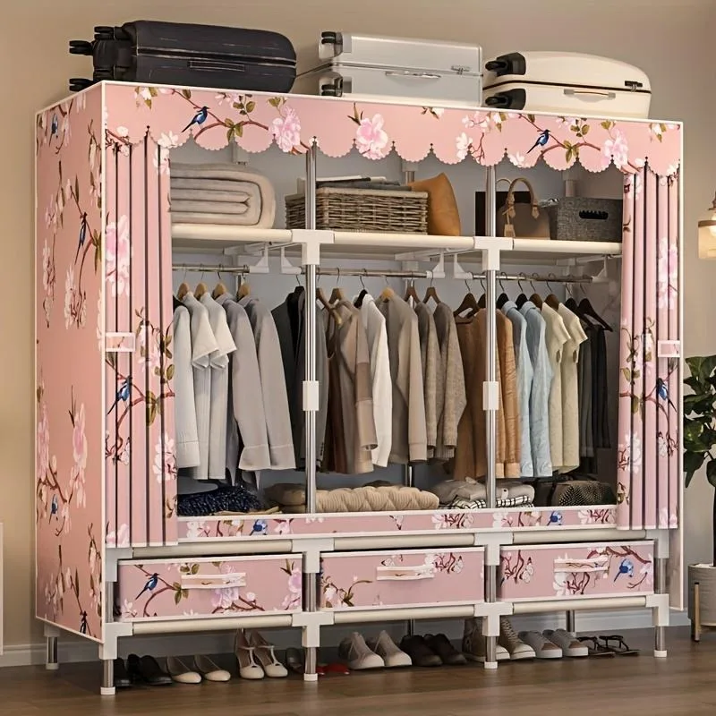 65 Inch Fabric Wardrobe Closet, Portable Closet with Zipper Door & Multi-Layer Storage Foldable Closet Organizer for Bedroom
65 Inch Fabric Wardrobe Closet, Portable Closet with Zipper Door & Multi-Layer Storage Foldable Closet Organizer for Bedroom