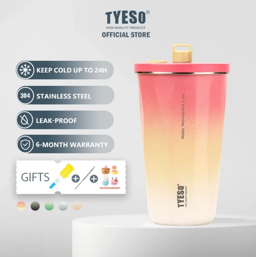 TYESO TS-8848A/TS-8848B 304 stainless steel insulated cup, vacuum insulated and cold insulated portable coffee cup
TYESO TS-8848A/TS-8848B 304 stainless steel insulated cup, vacuum insulated and cold insulated portable coffee cup