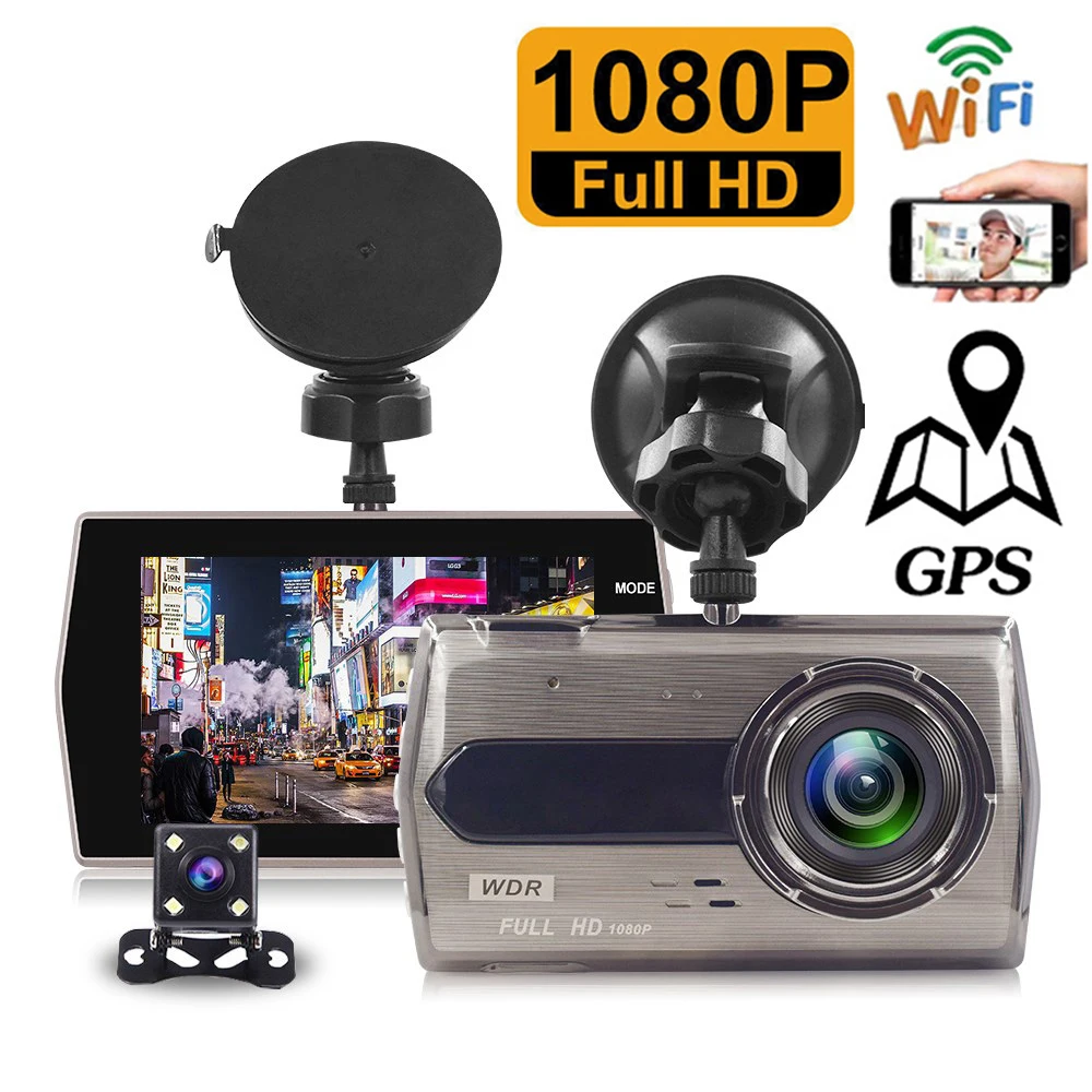 Автомобильный видеорегистратор WiFi GPS, видеорегистратор 1080P Full HD Drive, видеорегистратор, автомобильные аксессуары, автомобильный черный ящик, камера заднего вида
Автомобильный видеорегистратор WiFi GPS, видеорегистратор 1080P Full HD Drive, видеорегистратор, автомобильные аксессуары, автомобильный черный ящик, камера заднего вида