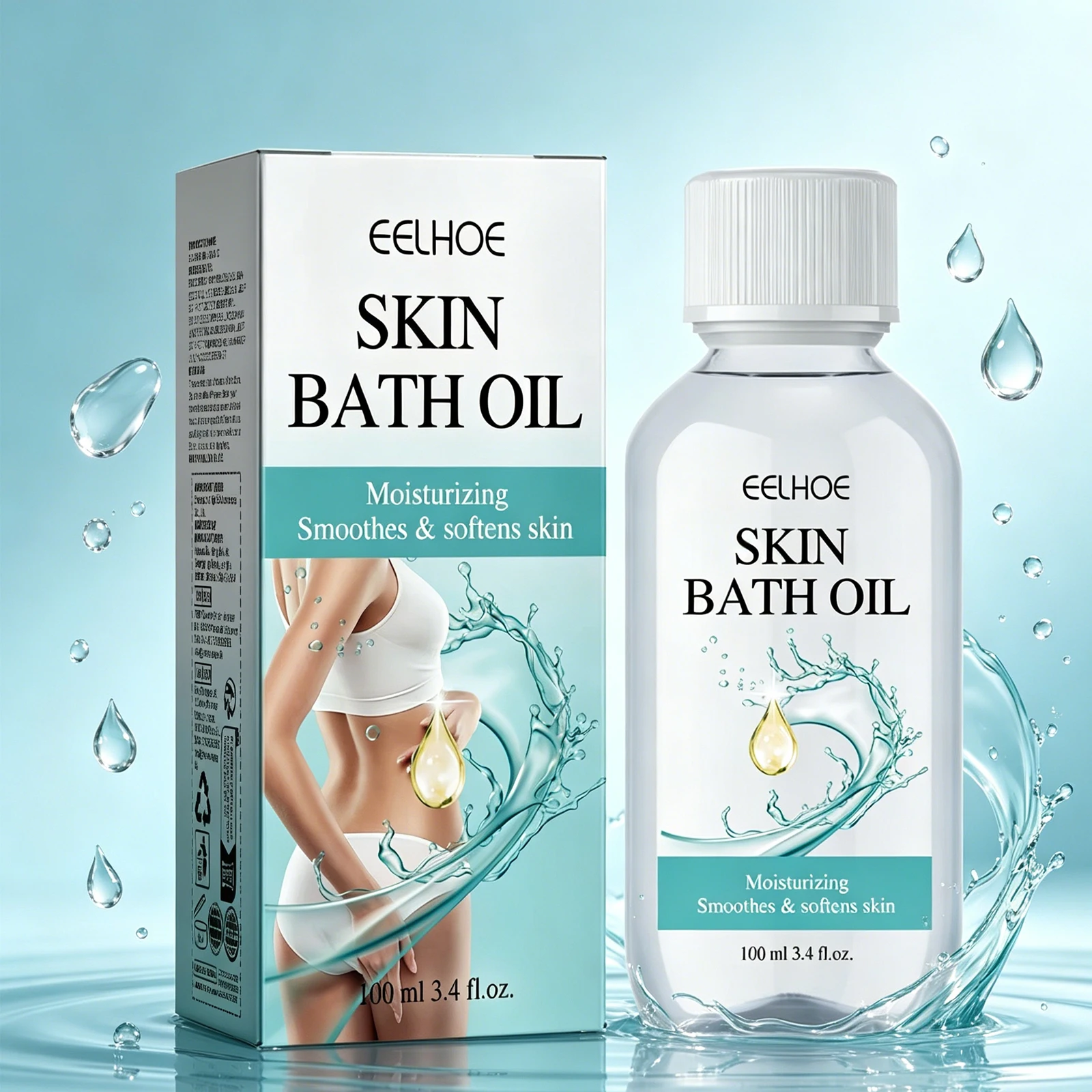 EELHOE 100g Bath Oil, Body Cleansing Oil, Moisturizing and Nourishing Shower Oil for Skin Care, Daily Bath Essentials
EELHOE 100g Bath Oil, Body Cleansing Oil, Moisturizing and Nourishing Shower Oil for Skin Care, Daily Bath Essentials