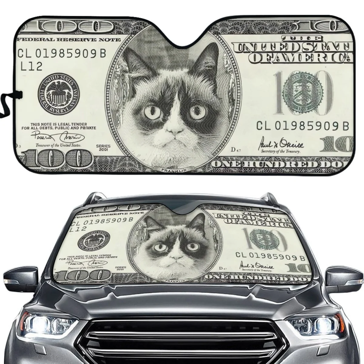 Funny Cats Money Design Windshield Sunshade Fashion Car Front Window Visor Sunshade Visor Heat Reflector Car Decor Accessories
Funny Cats Money Design Windshield Sunshade Fashion Car Front Window Visor Sunshade Visor Heat Reflector Car Decor Accessories