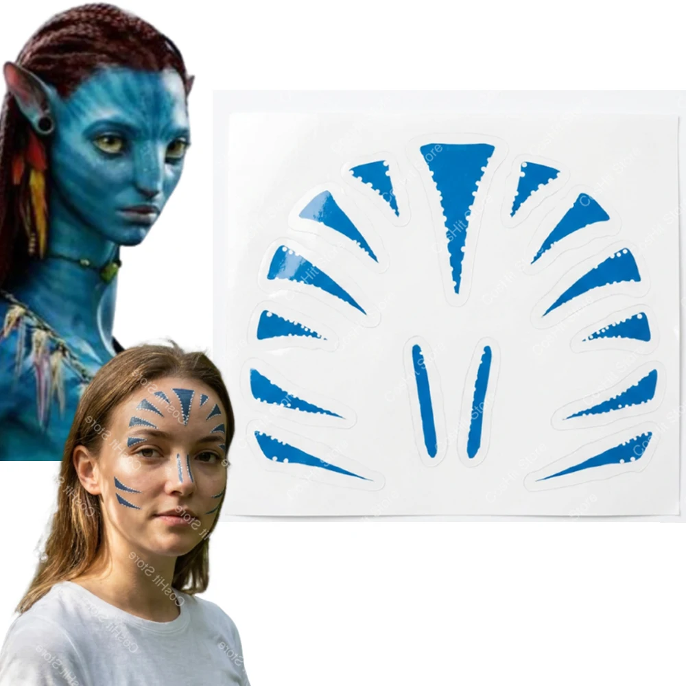 Jake Sully Tattoo Sticker Avatar of Fire Ash Neytiri Cosplay Adult Face Temporary Tattoo Paster Costume Accessories Halloween
Jake Sully Tattoo Sticker Avatar of Fire Ash Neytiri Cosplay Adult Face Temporary Tattoo Paster Costume Accessories Halloween