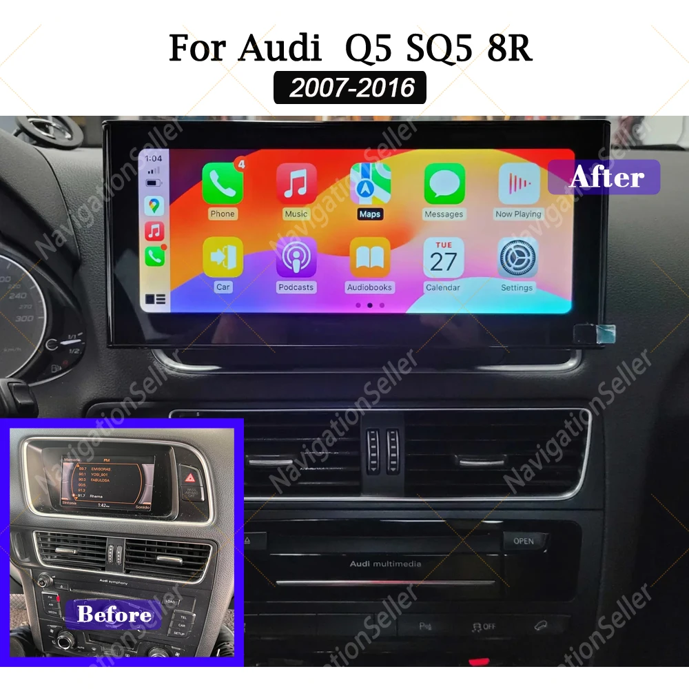 12.3 Android 15 Wireless Carplay For Audi A4 A5 Q5 B9 2009 2010 - 2016 IPS Touch Screen WIFI Multimedia Stereo GPS Navi Receiver
12.3 Android 15 Wireless Carplay For Audi A4 A5 Q5 B9 2009 2010 - 2016 IPS Touch Screen WIFI Multimedia Stereo GPS Navi Receiver