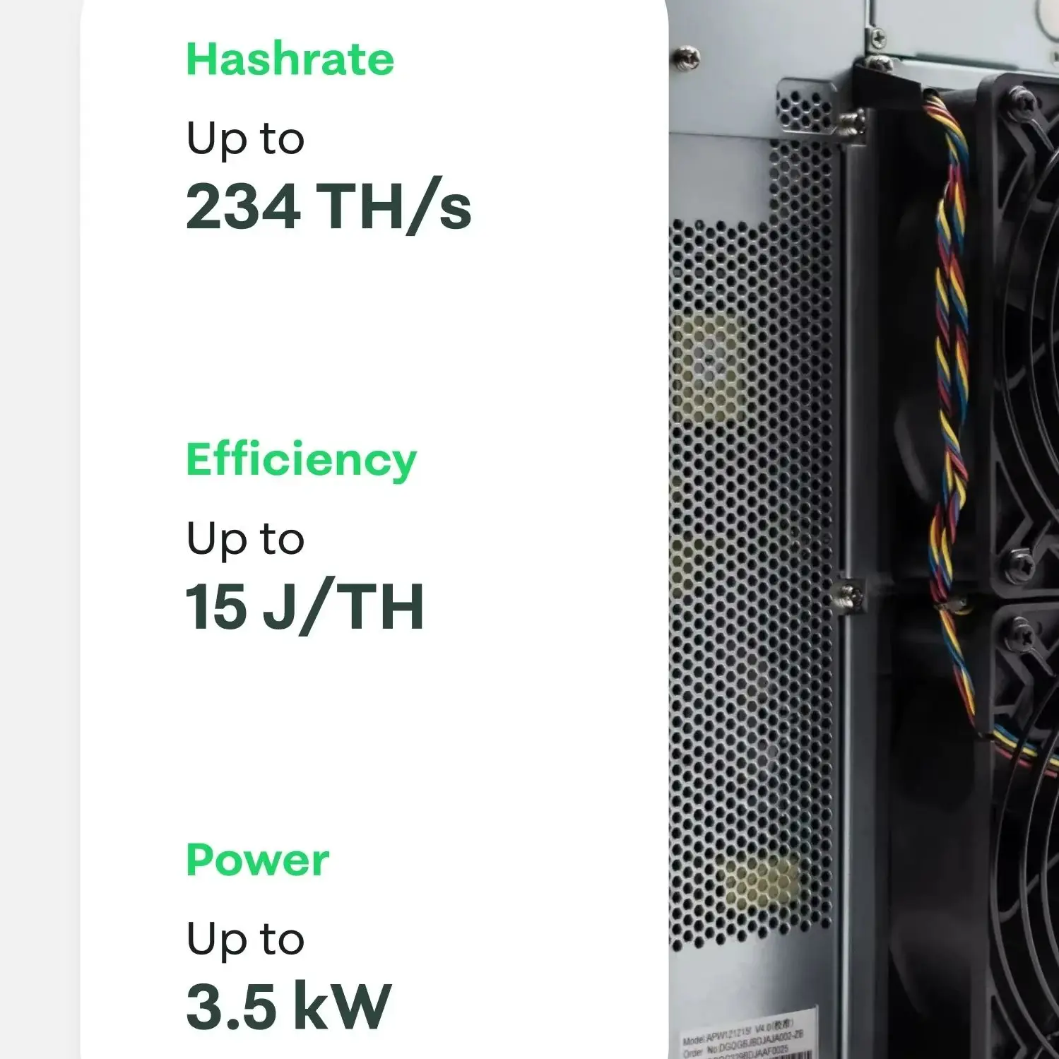 Buy 5 Get 3 Free Bitmain Antminer S21 Pro Bitcoin Miner 234TH/S
Buy 5 Get 3 Free Bitmain Antminer S21 Pro Bitcoin Miner 234TH/S