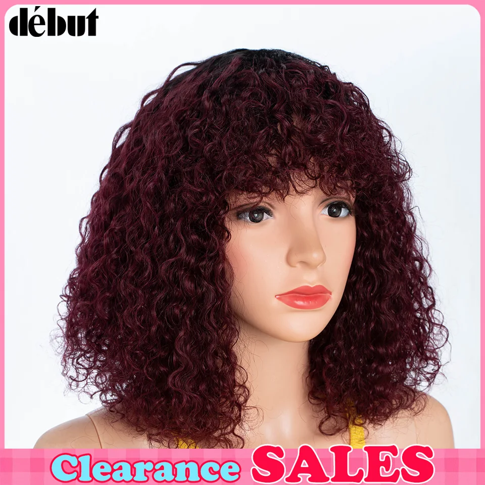 99J Jerry Curly Short Bob Human Hair Wigs With Bangs For Women Upgrade 250% density Highlight Honey Wave Kinky Curly Glueless
99J Jerry Curly Short Bob Human Hair Wigs With Bangs For Women Upgrade 250% density Highlight Honey Wave Kinky Curly Glueless