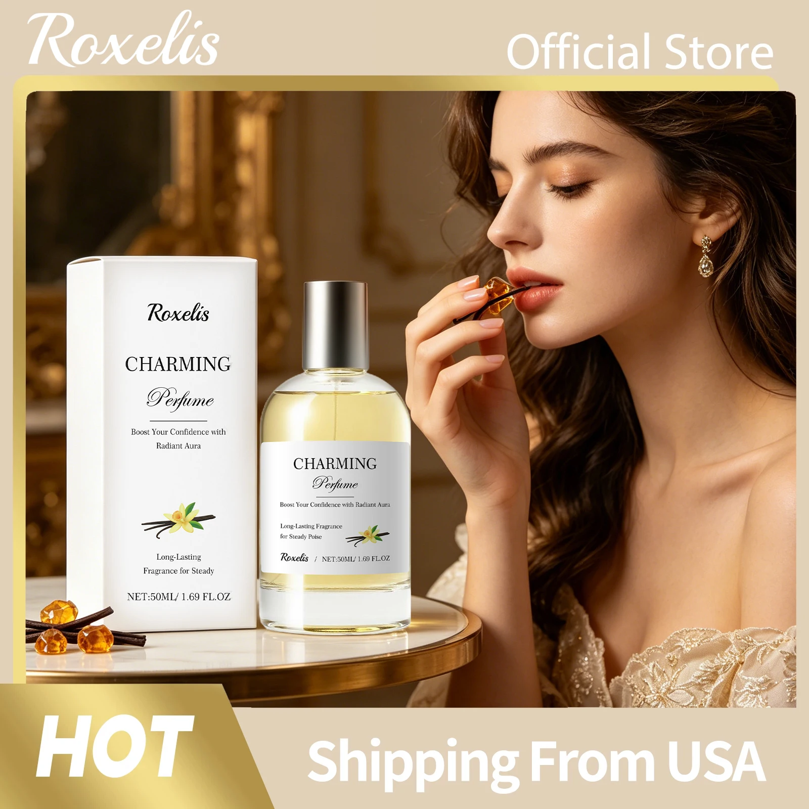 Amber Vanilla Perfume Lasting Floral Scent Eau De Parfum Elegant Charming Pheromone Perfume Fresh Woman Vanilla Fragrance Mist
Amber Vanilla Perfume Lasting Floral Scent Eau De Parfum Elegant Charming Pheromone Perfume Fresh Woman Vanilla Fragrance Mist
