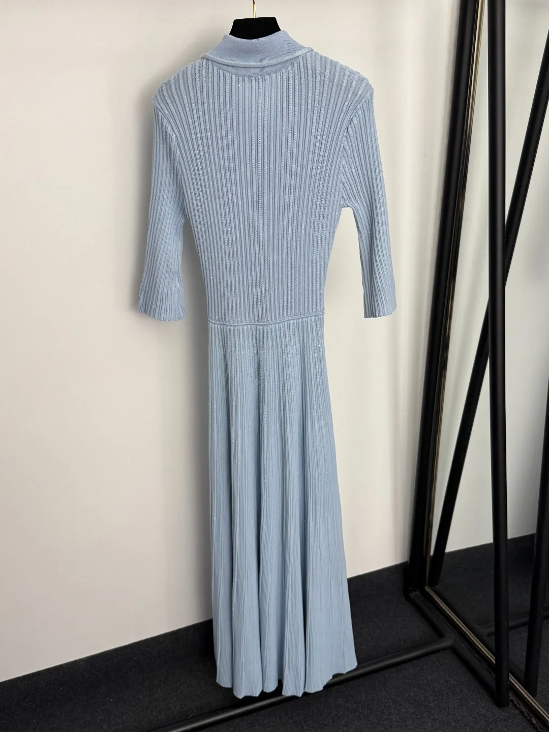 Women's Light Blue Knitted Long Dress, Stylish Half-Sleeve & Flattering Fit for Formal & Casual Looks
Women's Light Blue Knitted Long Dress, Stylish Half-Sleeve & Flattering Fit for Formal & Casual Looks