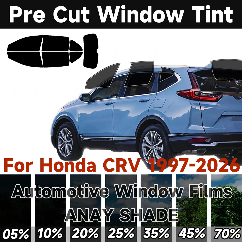 Предварительно вырезанная тонирующая пленка для конфиденциальности окон автомобиля для Honda Cr-V 1997-2026, автонаклейка, защита от тепла и бликов, защита от ультрафиолета, 2 слоя, легко устанавливаемые пленки
Предварительно вырезанная тонирующая пленка для конфиденциальности окон автомобиля для Honda Cr-V 1997-2026, автонаклейка, защита от тепла и бликов, защита от ультрафиолета, 2 слоя, легко устанавливаемые пленки