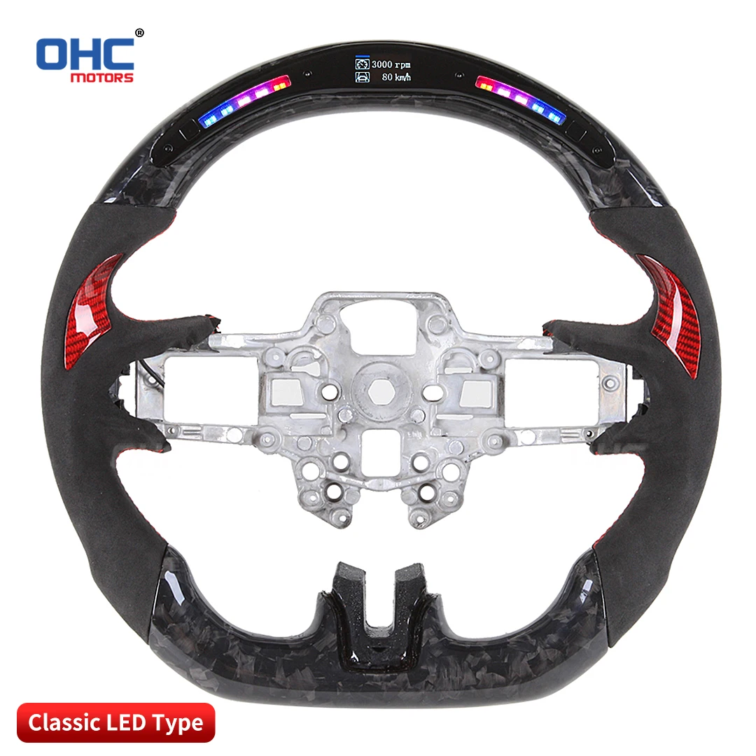 OHC Motors, светодиодный руль из настоящего углеродного волокна, совместимый для Ford Mustang 2019+, индивидуальный светодиодный руль из углеродного волокна
OHC Motors, светодиодный руль из настоящего углеродного волокна, совместимый для Ford Mustang 2019+, индивидуальный светодиодный руль из углеродного волокна
