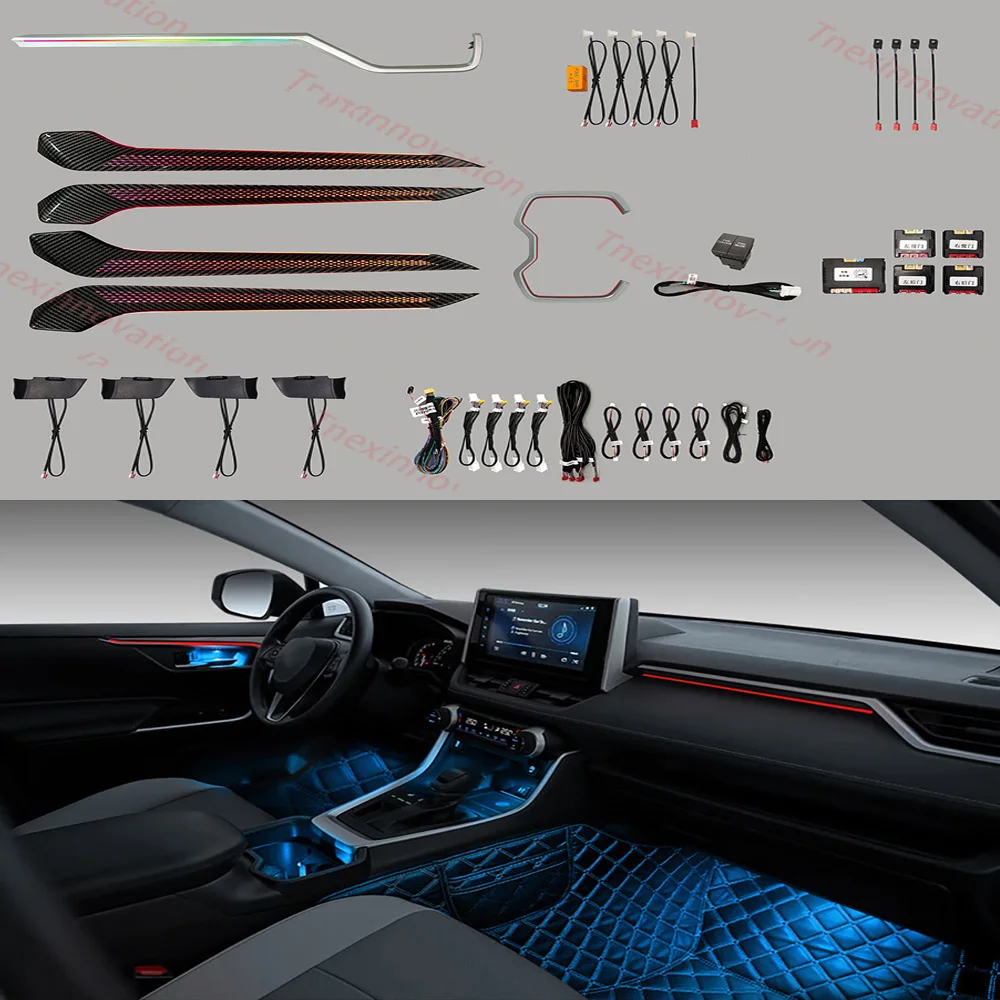 Suitable for the 2020-2023 Toyota RAV4 (Rongfang) Veranda special ambient light replacement with original car decorative strip
Suitable for the 2020-2023 Toyota RAV4 (Rongfang) Veranda special ambient light replacement with original car decorative strip