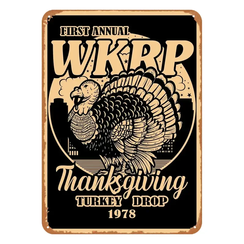 1pc "Thanksgiving Turkey" Funny Metal Tin Sign (11.81"x7.87"/30x20cm), Novelty Vintage Plaque Decor, Home Decor, Room Decor, Wal
1pc "Thanksgiving Turkey" Funny Metal Tin Sign (11.81"x7.87"/30x20cm), Novelty Vintage Plaque Decor, Home Decor, Room Decor, Wal