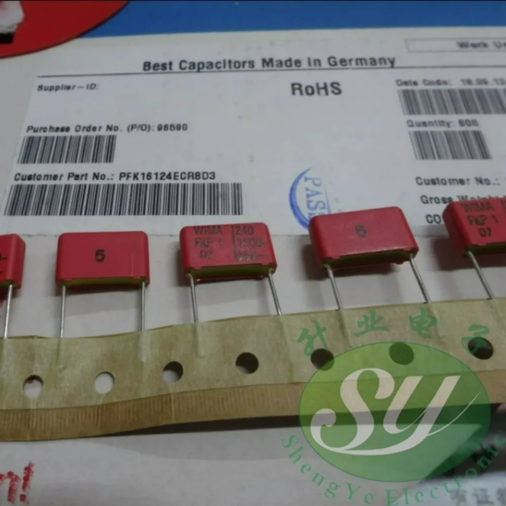 5pcs/lot FKP1 0.00024uF 1600V 0.24NF 240PF 241 J Brand New 15mm Film Capacitor FKP1T0024D4B00J100
5pcs/lot FKP1 0.00024uF 1600V 0.24NF 240PF 241 J Brand New 15mm Film Capacitor FKP1T0024D4B00J100