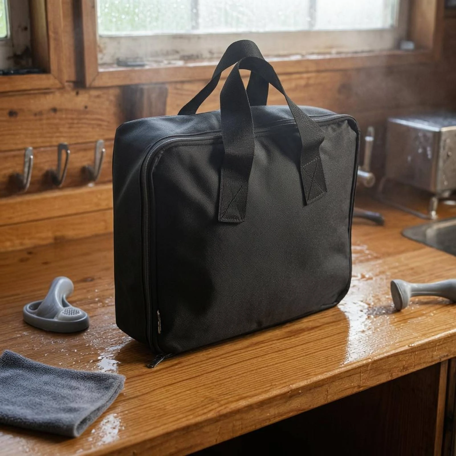 Black 600D Oxford Scuba Regulator Storage Bag Lightweight Dive Equipment Carrying Case for Travel Underwater Gear Organizer
Black 600D Oxford Scuba Regulator Storage Bag Lightweight Dive Equipment Carrying Case for Travel Underwater Gear Organizer