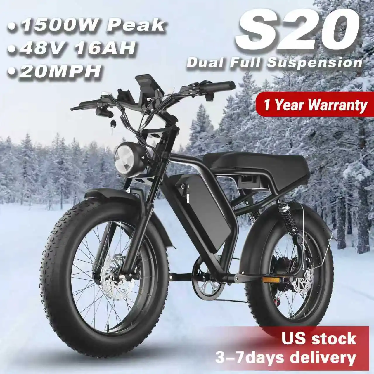 Внедорожный электровелосипед Beast мощностью 1000 Вт | Гидравлический тормоз с толстыми шинами 20 дюймов | 48V16AH Долговечный литиевый аккумулятор для взрослых, горный дорожный электронный велосипед
Внедорожный электровелосипед Beast мощностью 1000 Вт | Гидравлический тормоз с толстыми шинами 20 дюймов | 48V16AH Долговечный литиевый аккумулятор для взрослых, горный дорожный электронный велосипед