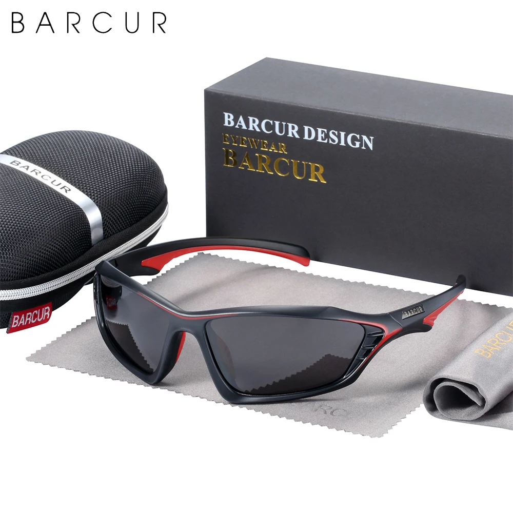 BARCUR TR90 Frame Brand Design Sport Men Sunglasses Polarized Sun Glasses Women Eyewear Driving Mirror Shades UV400
BARCUR TR90 Frame Brand Design Sport Men Sunglasses Polarized Sun Glasses Women Eyewear Driving Mirror Shades UV400