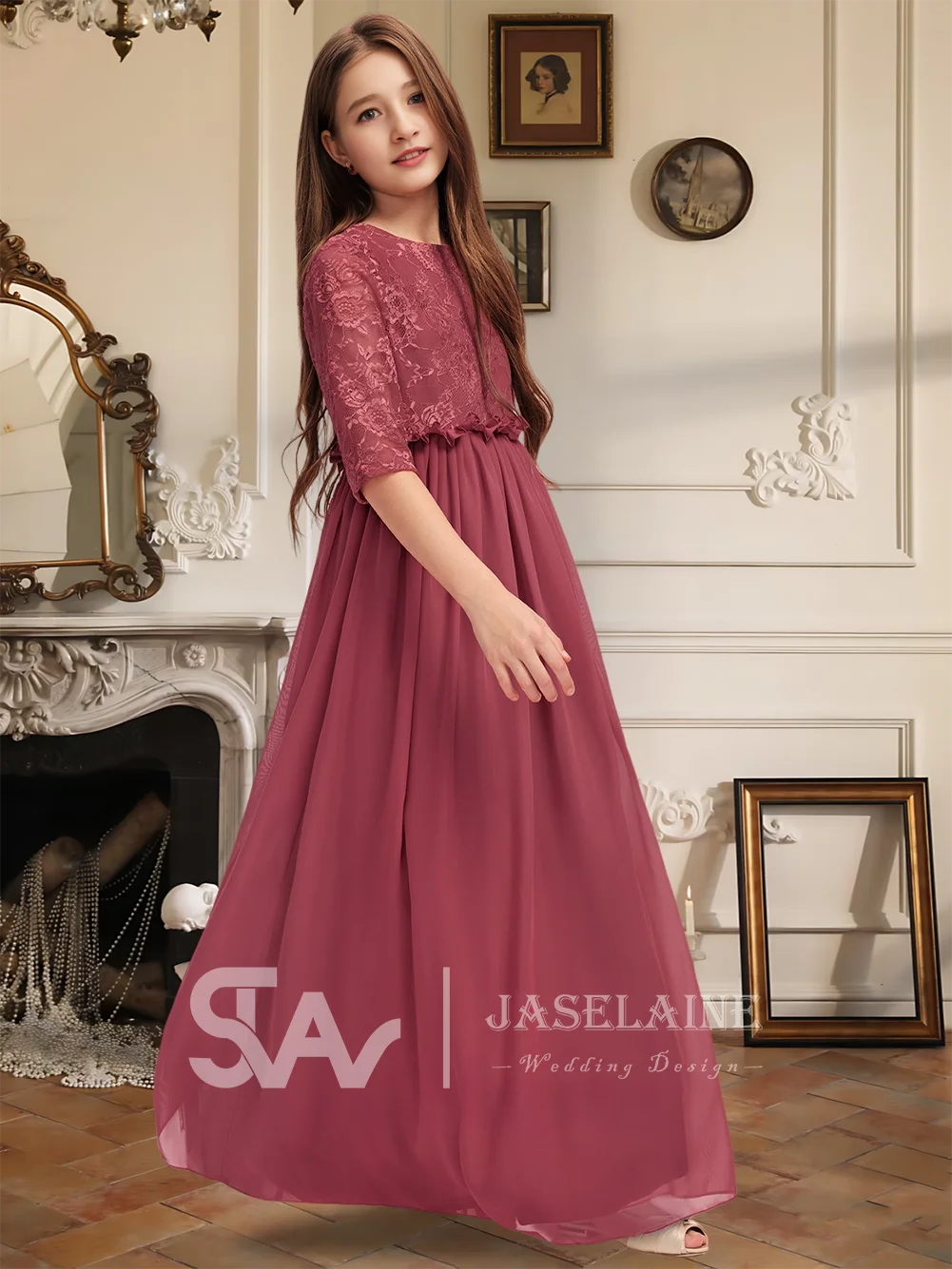 A Kids A-Line Scoop Floor-Length Chiffon Junior Bridesmaid Dress Pleated Flower Girl Dress Girls Party Wedding Formal Occasion
A Kids A-Line Scoop Floor-Length Chiffon Junior Bridesmaid Dress Pleated Flower Girl Dress Girls Party Wedding Formal Occasion
