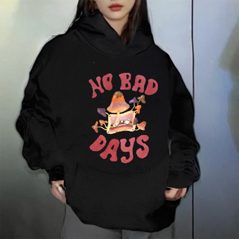 Mushroom No Bad Days Funny Graphic Hoodie For Women Men Clothing Long Sleeve Hooded Retro Vintage Sweatshirts For Fall Winter
Mushroom No Bad Days Funny Graphic Hoodie For Women Men Clothing Long Sleeve Hooded Retro Vintage Sweatshirts For Fall Winter