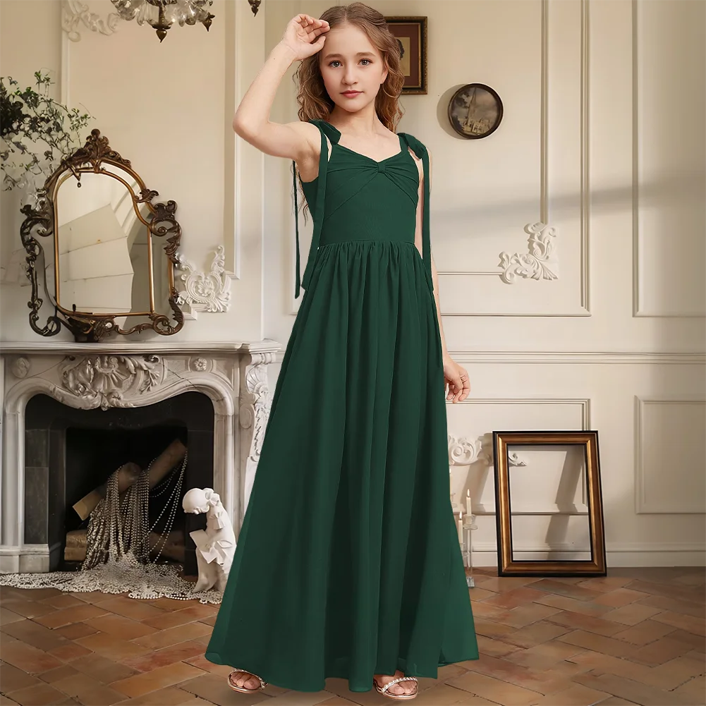 Elegant A Line V Neck Floor Length Chiffon Junior Bridesmaid Dress Flower Girl Dress Girls Party Wedding Formal Special Occasion
Elegant A Line V Neck Floor Length Chiffon Junior Bridesmaid Dress Flower Girl Dress Girls Party Wedding Formal Special Occasion