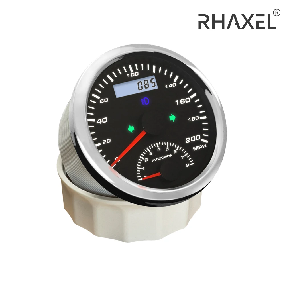 RHAXEL 2 in 1 GPS Speedometer Tachometer 60KM/H 200KM/H 125MPH 200MPH For Auto Motorcycle Van 12V 24V 85mm
RHAXEL 2 in 1 GPS Speedometer Tachometer 60KM/H 200KM/H 125MPH 200MPH For Auto Motorcycle Van 12V 24V 85mm