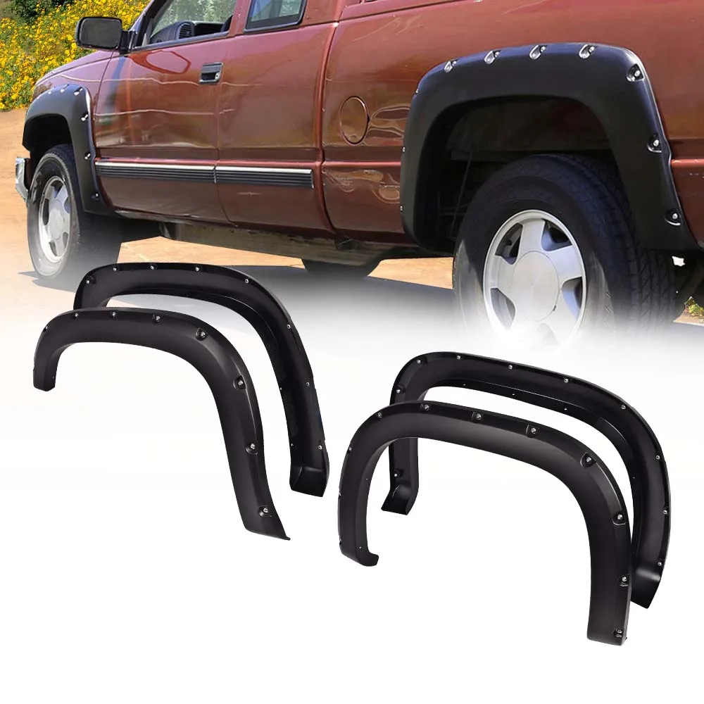 4 X Fender Flares Pocket Rivet Style Smooth Fit for 2007-13 Gmc Sierra 1500 Black Abs Durable Sturdy Car Exterior Accessories
4 X Fender Flares Pocket Rivet Style Smooth Fit for 2007-13 Gmc Sierra 1500 Black Abs Durable Sturdy Car Exterior Accessories