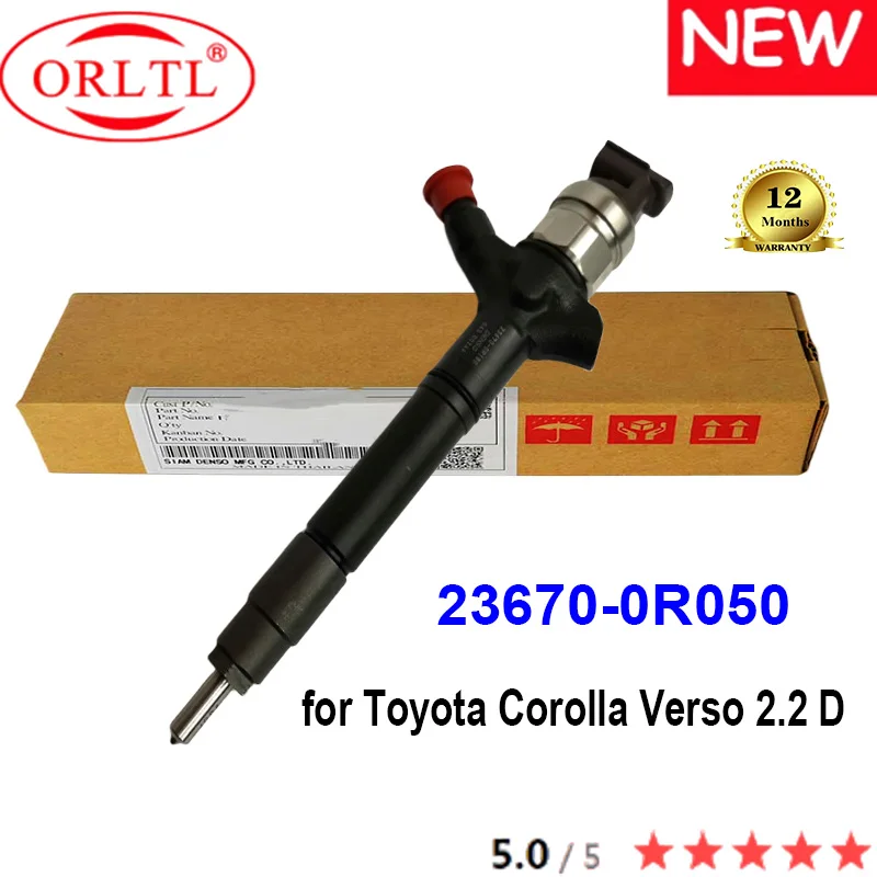 Оригинальный Топливный инжектор ORLTL 23670-0R050, новая насадка 23670 0R050 236700R050 для Toyota Corolla Verso 2,2 D
Оригинальный Топливный инжектор ORLTL 23670-0R050, новая насадка 23670 0R050 236700R050 для Toyota Corolla Verso 2,2 D