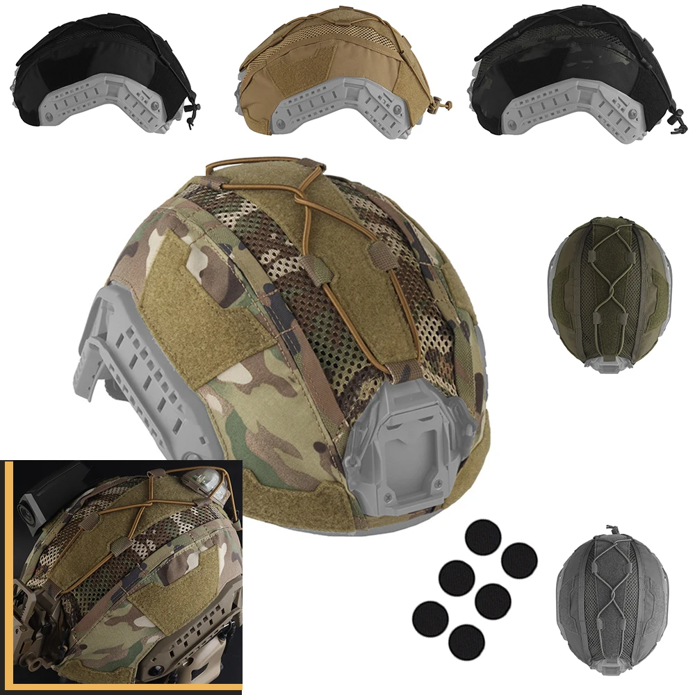 Tactical Helmet Cover For MH PJ BJ Fast Militar Helmet Cover Adjustable Elastic Cord Paintball Airsoft Helmet Cover Size M/L
Tactical Helmet Cover For MH PJ BJ Fast Militar Helmet Cover Adjustable Elastic Cord Paintball Airsoft Helmet Cover Size M/L
