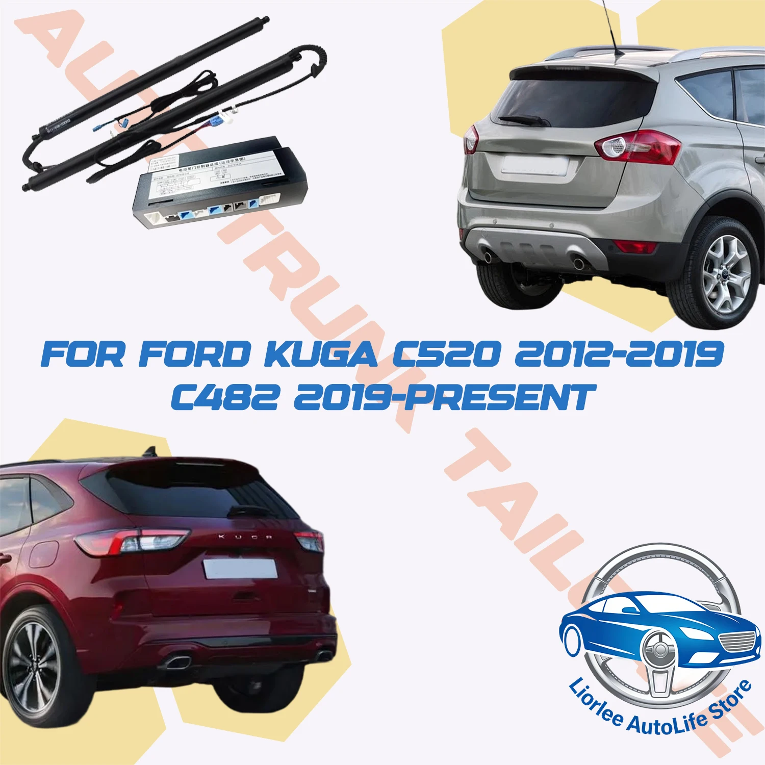 For Ford Kuga C520 2012-2019 C482 2019-present Car Power Trunk Lift Electric Hatch Tail Gate Strut Auto Rear Door Actuator
For Ford Kuga C520 2012-2019 C482 2019-present Car Power Trunk Lift Electric Hatch Tail Gate Strut Auto Rear Door Actuator