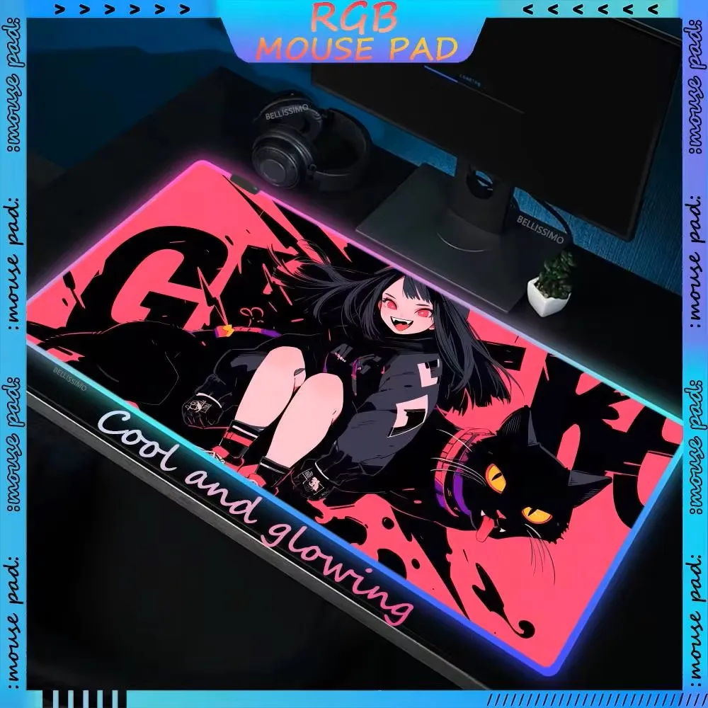 Cool Anime Girl Mouse Pads RGB Computer Accessories LED Gaming Computer Pad Desk Pad Gaming Desk Protective Pad Neo Keyboard Pad
Cool Anime Girl Mouse Pads RGB Computer Accessories LED Gaming Computer Pad Desk Pad Gaming Desk Protective Pad Neo Keyboard Pad