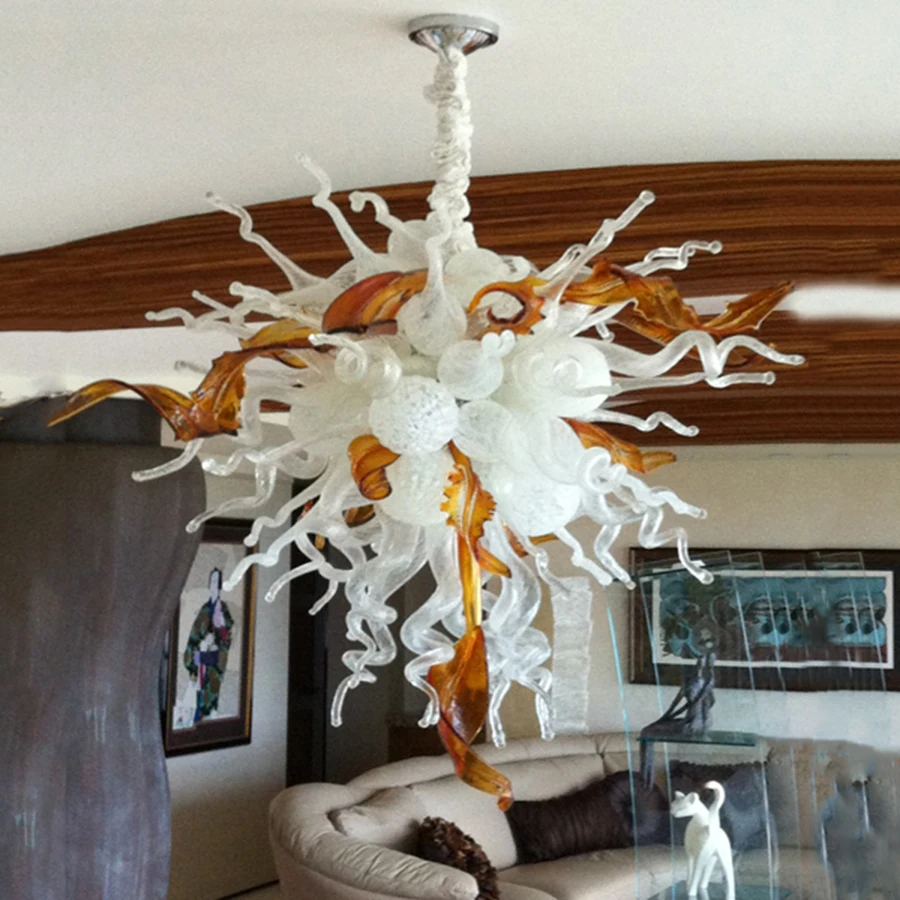 Retro Pendant Lamp Chihuly Lights LED White Amber Color Hand Blown Glass Chandeliers for Restaurant Table Top Bar Home Light
Retro Pendant Lamp Chihuly Lights LED White Amber Color Hand Blown Glass Chandeliers for Restaurant Table Top Bar Home Light