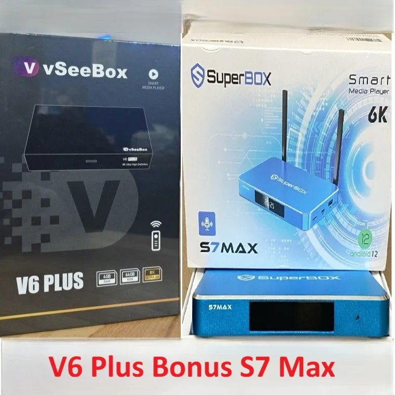 vSeeBox V6 Plus 8K UHD + БЕСПЛАТНЫЙ S7 Max 64GB 6K UHD Android TV Box | Быстрая доставка | Комбинированные предложения | Доставка по США
vSeeBox V6 Plus 8K UHD + БЕСПЛАТНЫЙ S7 Max 64GB 6K UHD Android TV Box | Быстрая доставка | Комбинированные предложения | Доставка по США