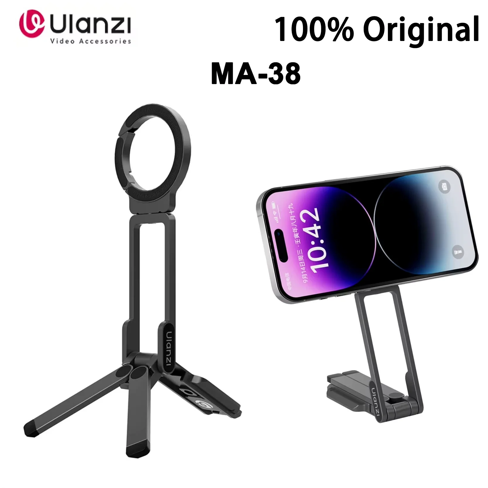 Оригинальная магнитная подставка для телефона Ulanzi MA38, для iPhone 16, 15, 14, ручной штатив, режим защелки, скрытый крючок, наклон, настенный монтаж
Оригинальная магнитная подставка для телефона Ulanzi MA38, для iPhone 16, 15, 14, ручной штатив, режим защелки, скрытый крючок, наклон, настенный монтаж