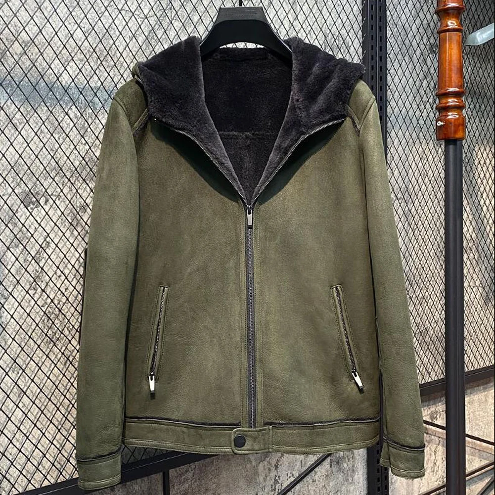 Denny&Dora Men's Shearling Jacket Turkey Imported Merino Sheepskin Jacket Green Shearling Jacket
Denny&Dora Men's Shearling Jacket Turkey Imported Merino Sheepskin Jacket Green Shearling Jacket