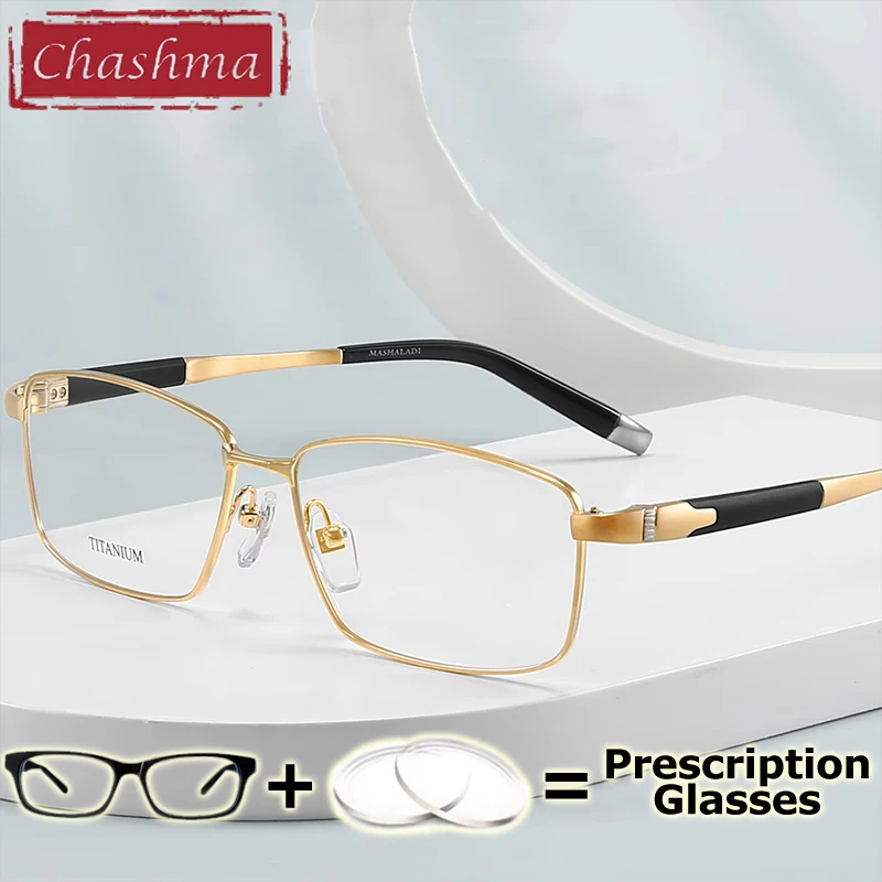 Очки по рецепту Chashma с защитой от синего света, линзы для близорукости, мультифокальные прогрессивные качественные оправы для очков из чистого титана для мужчин
Очки по рецепту Chashma с защитой от синего света, линзы для близорукости, мультифокальные прогрессивные качественные оправы для очков из чистого титана для мужчин