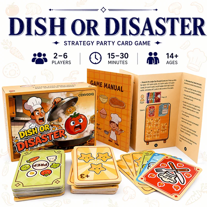 Food Strategy Card Game for 2-6 Players, Fast Party Game with Hidden Cards, Bidding Choices, Push Your Luck Reveals, Ages 14+
Food Strategy Card Game for 2-6 Players, Fast Party Game with Hidden Cards, Bidding Choices, Push Your Luck Reveals, Ages 14+