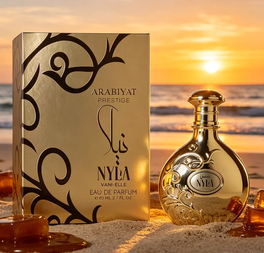 Arabiyat Prestige Nyla Vani Elle Middle East style strong perfume, vanilla, caramel based gourmet perfume 2.7oz80ml
Arabiyat Prestige Nyla Vani Elle Middle East style strong perfume, vanilla, caramel based gourmet perfume 2.7oz80ml