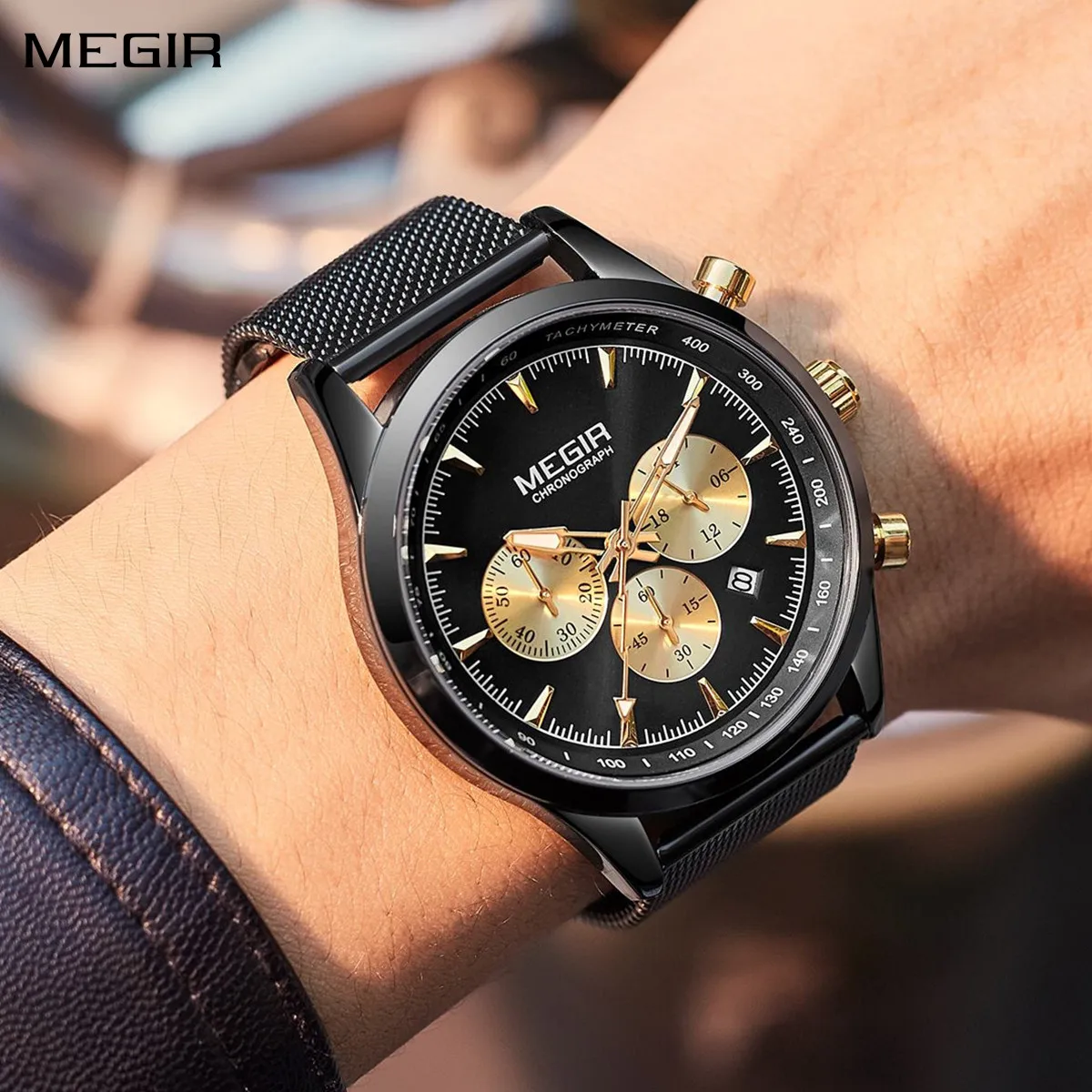 MEGIR Fashion Watch for Men Top Luxury Big Dial Business Quartz Watches Waterproof Steel Wrist Watch Clock Relogio Masculino
MEGIR Fashion Watch for Men Top Luxury Big Dial Business Quartz Watches Waterproof Steel Wrist Watch Clock Relogio Masculino