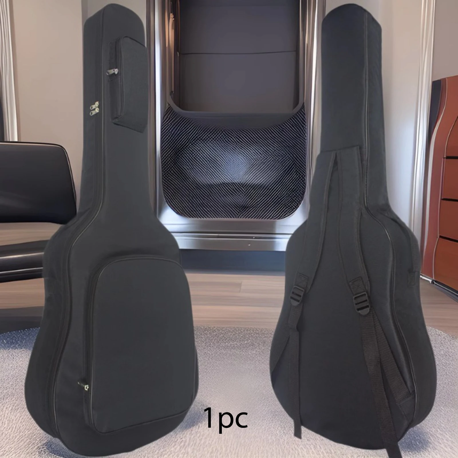 Black Electric Guitar Gig Bag Waterproof Case with Double Strap Padded Backpack Shoulder Straps - Guitar Accessories
Black Electric Guitar Gig Bag Waterproof Case with Double Strap Padded Backpack Shoulder Straps - Guitar Accessories