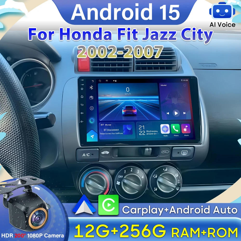 Car Radio For Honda Fit Jazz City 2002 -2007 Multimedia Player No 2din Android Auto Carplay DSP 4G Wifi GPS 2k Multimedia Player
Car Radio For Honda Fit Jazz City 2002 -2007 Multimedia Player No 2din Android Auto Carplay DSP 4G Wifi GPS 2k Multimedia Player