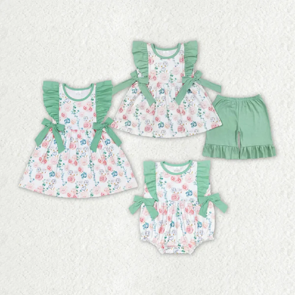 Summer Fashion Match Baby Girls Pink Flowers Sibling Summer Rompers Dresses Clothes Wholesale Boutique Fashion Children Clothes
Summer Fashion Match Baby Girls Pink Flowers Sibling Summer Rompers Dresses Clothes Wholesale Boutique Fashion Children Clothes