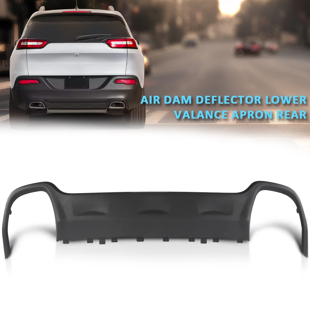 Rear Air Dam Deflector Lower Valance Apron Fit for 2015 2016 2017 2018 Jeep Cherokee 68236953Aa Ch1195128 Pp Black Sturdy Strong
Rear Air Dam Deflector Lower Valance Apron Fit for 2015 2016 2017 2018 Jeep Cherokee 68236953Aa Ch1195128 Pp Black Sturdy Strong