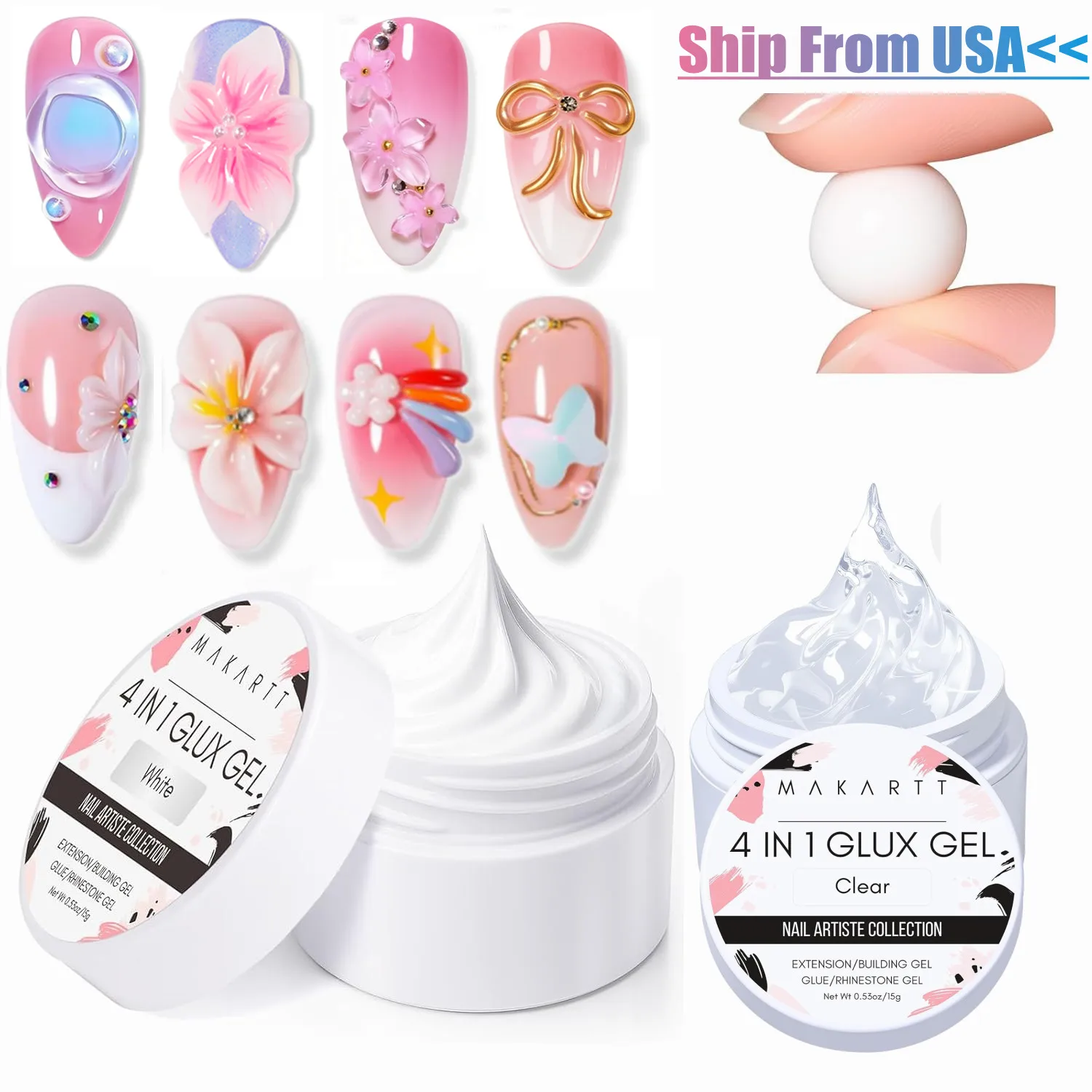 Makartt Solid Builder Гель для ногтей, 15 мл 4-в-1, белый, нелипкий для наращивания ногтей 3D, УФ-клей для акриловых кончиков
Makartt Solid Builder Гель для ногтей, 15 мл 4-в-1, белый, нелипкий для наращивания ногтей 3D, УФ-клей для акриловых кончиков