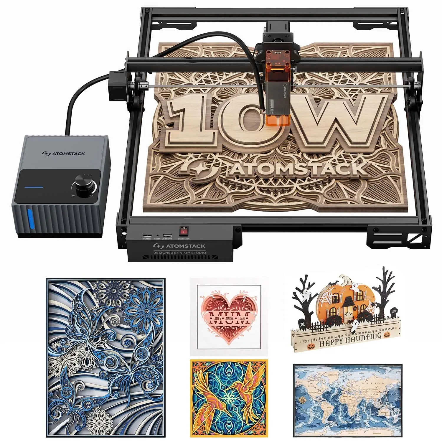 A10 Pro V2 10W Laser Engraver with F80 Auto Air Assist Cutter for Wood Metal Professional DIY Laser Engraving Machine
A10 Pro V2 10W Laser Engraver with F80 Auto Air Assist Cutter for Wood Metal Professional DIY Laser Engraving Machine