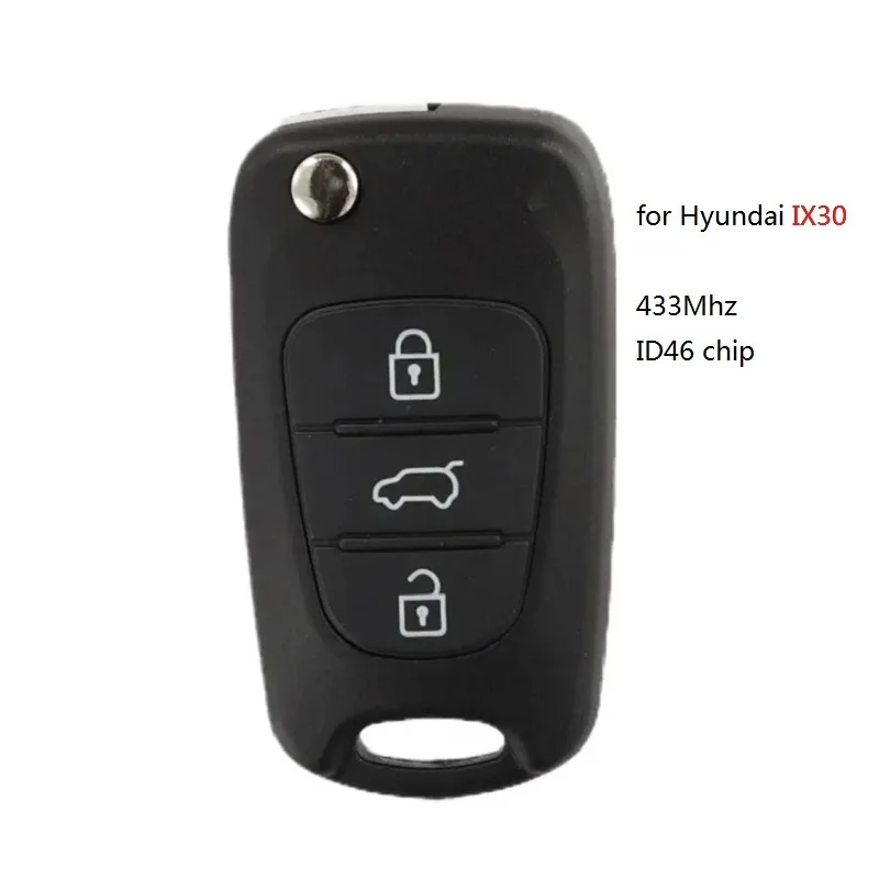 433Mhz ID46 Chip Car Key Remote for Hyundai IX30 IX35 3 Button Flip Folding Auto Key Remote Fob
433Mhz ID46 Chip Car Key Remote for Hyundai IX30 IX35 3 Button Flip Folding Auto Key Remote Fob