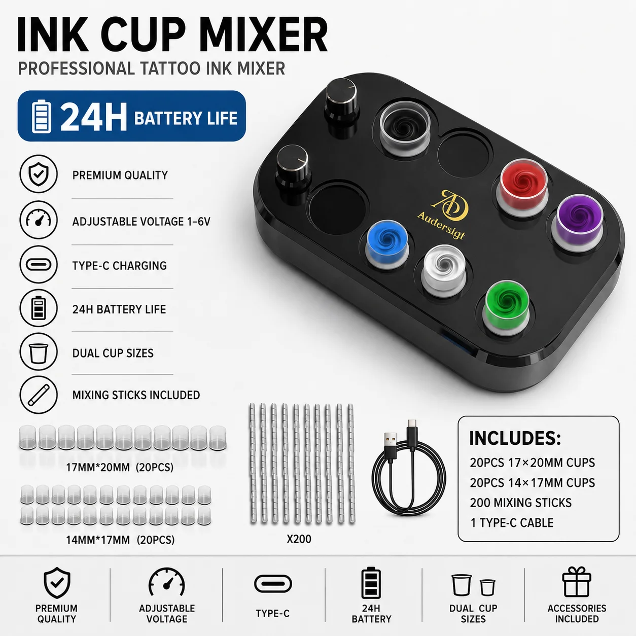 Tattoo Ink Magnetic Stirrer Magnetic Rod Electric Ink Cup Pigment Eyelash Adhesives Nail Polish Mixer Machine Accessories
Tattoo Ink Magnetic Stirrer Magnetic Rod Electric Ink Cup Pigment Eyelash Adhesives Nail Polish Mixer Machine Accessories