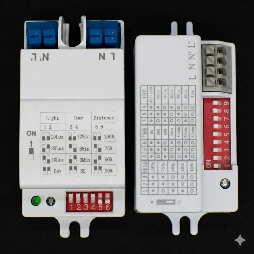 AC 220V Microwave Radar Motion Sensor Switch Adjustable Time Light DIP Switch Sensitivity Control Module for LED Ceiling Light
AC 220V Microwave Radar Motion Sensor Switch Adjustable Time Light DIP Switch Sensitivity Control Module for LED Ceiling Light