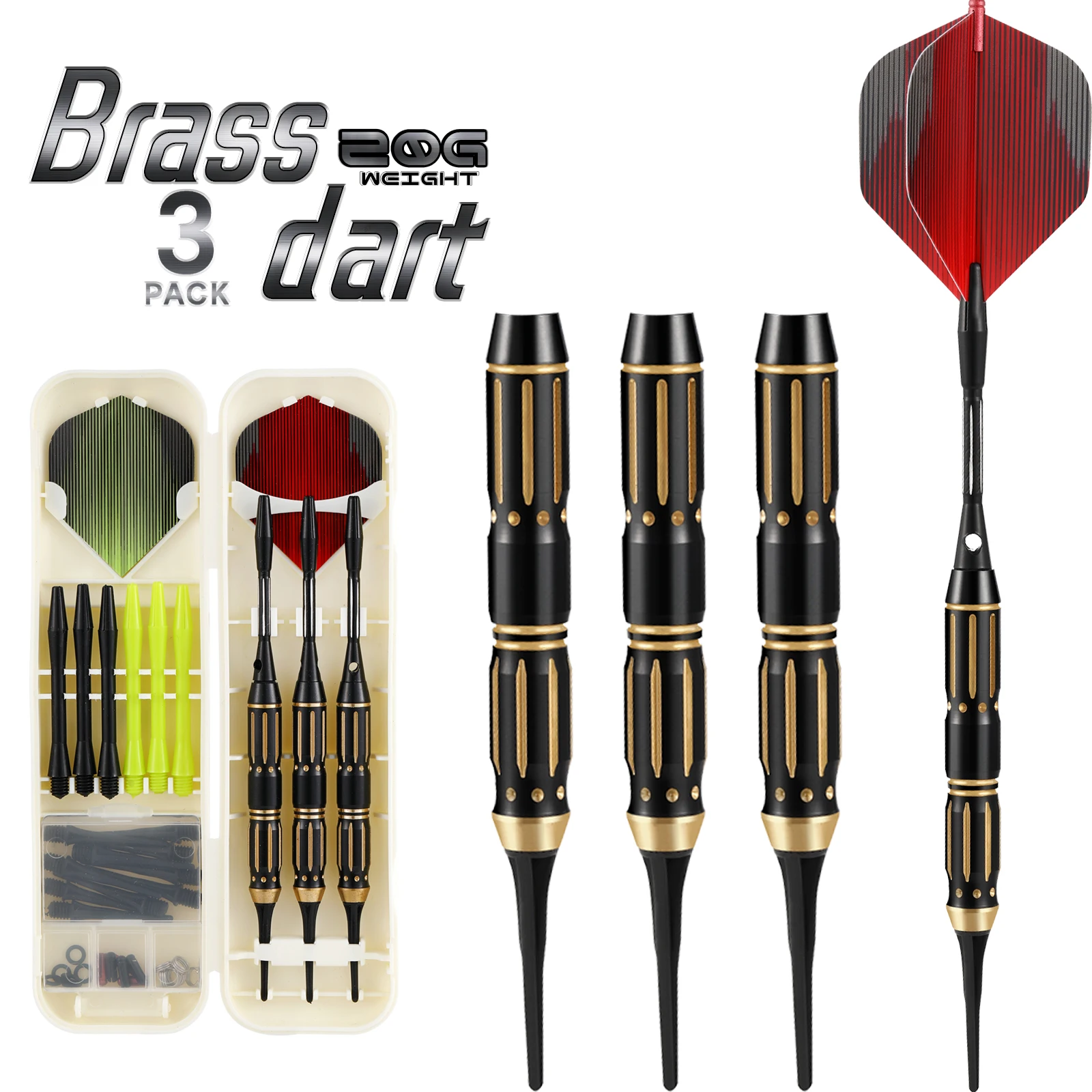 Huanqu 20 г Медный набор дротиков Профессиональные дротики с дополнительными полетами дротика, древками для дротика, коробкой для хранения, сбалансированным и прочным полным набором дротиков для домашних соревнований, прецизионных тренировок, развлекатель
Huanqu 20 г Медный набор дротиков Профессиональные дротики с дополнительными полетами дротика, древками для дротика, коробкой для хранения, сбалансированным и прочным полным набором дротиков для домашних соревнований, прецизионных тренировок, развлекатель