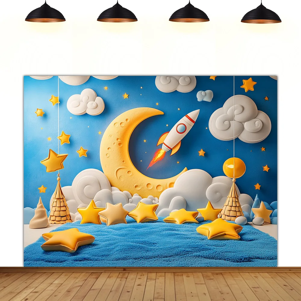 moon theme background space star rocket cloud Little Bear planet moon children room decoration photography backdrop
moon theme background space star rocket cloud Little Bear planet moon children room decoration photography backdrop