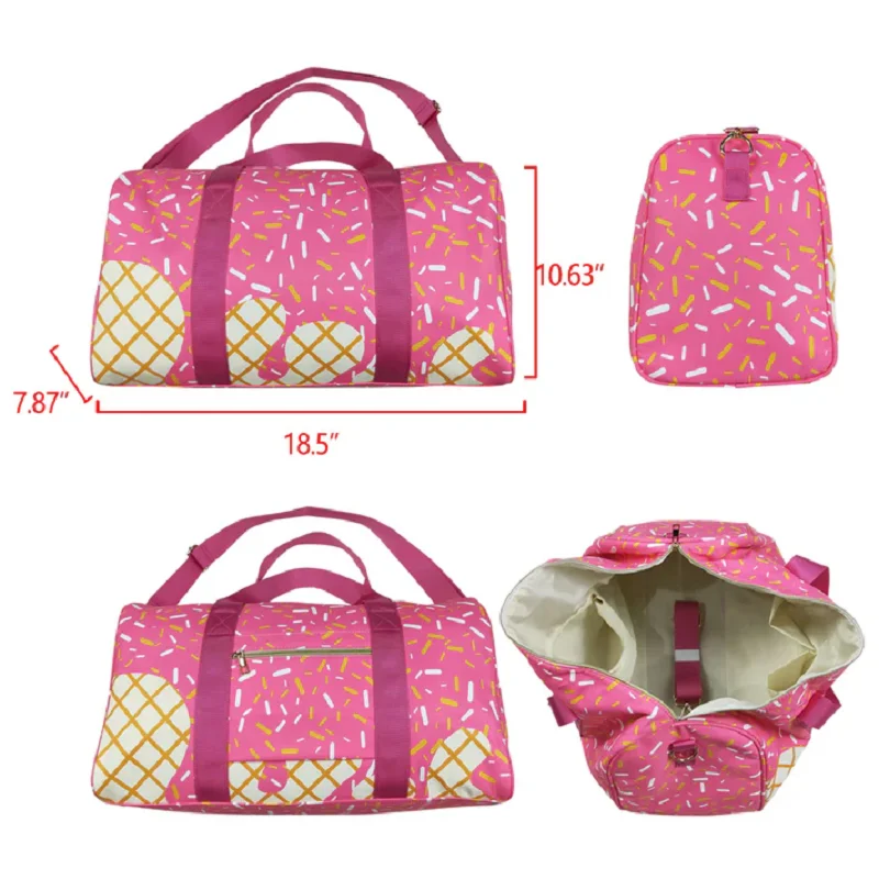New Western Fashion Adult Kid Pink Ice Cream Drip Zipper Gym Bags Wholesale Boutique Children Back To School Adult Bags
New Western Fashion Adult Kid Pink Ice Cream Drip Zipper Gym Bags Wholesale Boutique Children Back To School Adult Bags